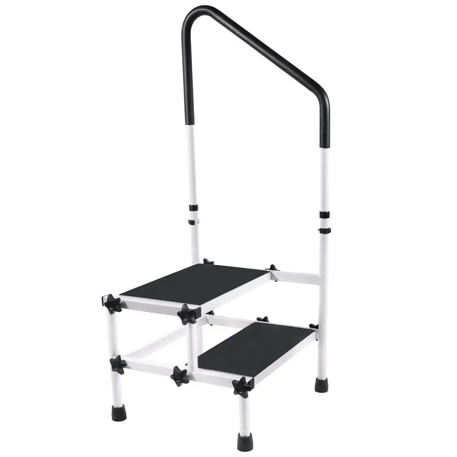 

Medical 2 Step Stool Ladder with Handrail Handle for Elderly,Seniors,Kitchen Bathroom Viechle Step Stool with Thick Rubber Feet