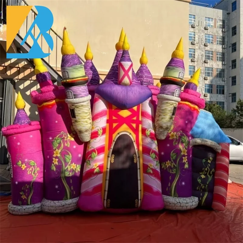 Customized Event Supply Giant Inflatable Castle Backdrop for Amusement Park Toys