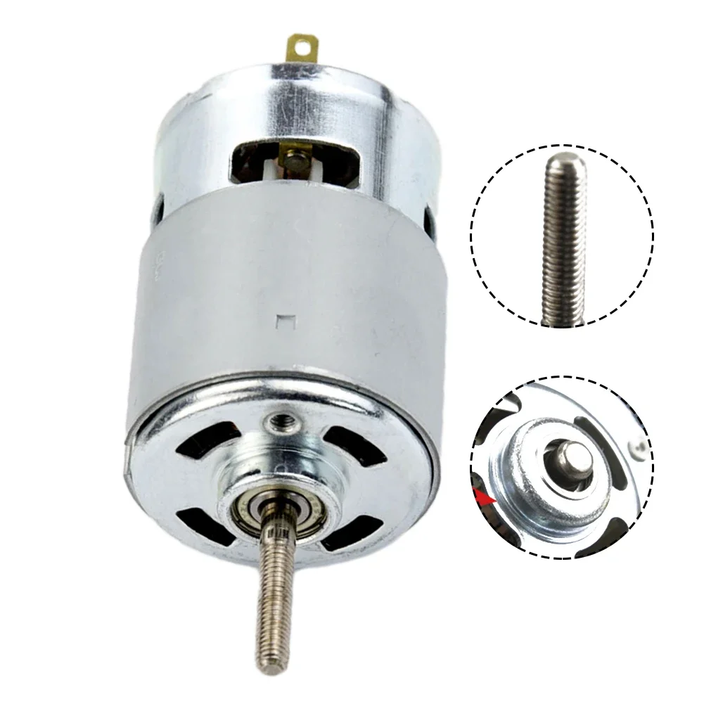 Imagem -06 - Motor dc 12v 21v Engrenagens de Alta Precisão para Cortador de Grama Rs755vc Bateria de Lítio Recarregável Cobre Puro 1pc 775