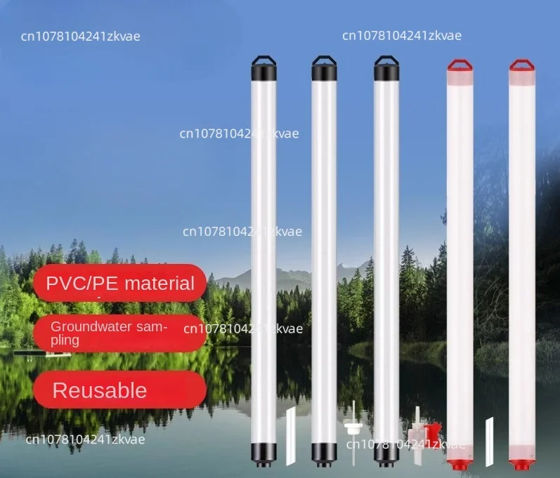 Bailer tube underground water sampling tube 1000ml PVC Bailer deep water sampler with regulating valve low flow rate