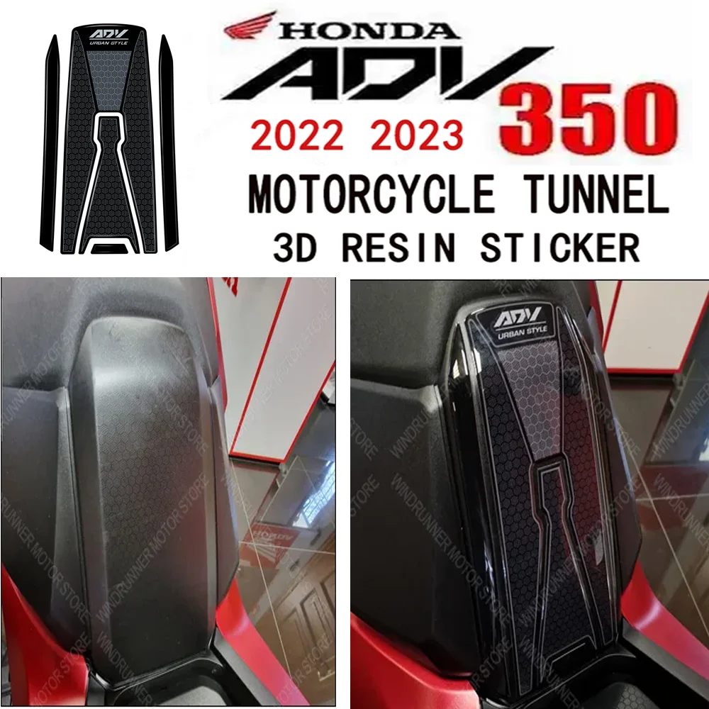 

3D Motorcycle Resin Epoxy Sticker Tank Pad Anti Scratch Decal Non-slip TankPad For HONDA ADV350 ADV 350 2022 2023