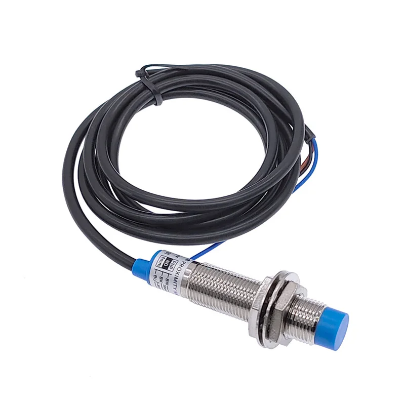 M12 Metal Detection Sensor 4mm Distance Waterproof Normally Open NO Normally Closed NC NPN PNP 3-wire Proximity Switch