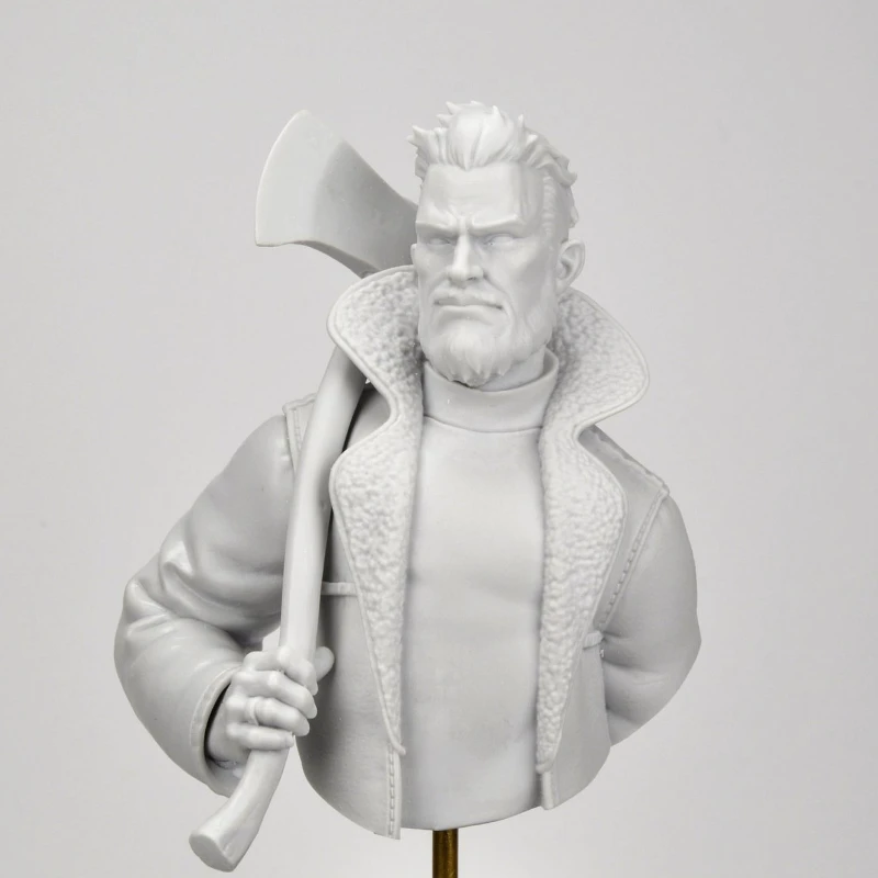 Kit de modèle de buste en résine moulée sous pression, échelle 1/10, Statue du bûcheron, non assemblée et non peinte