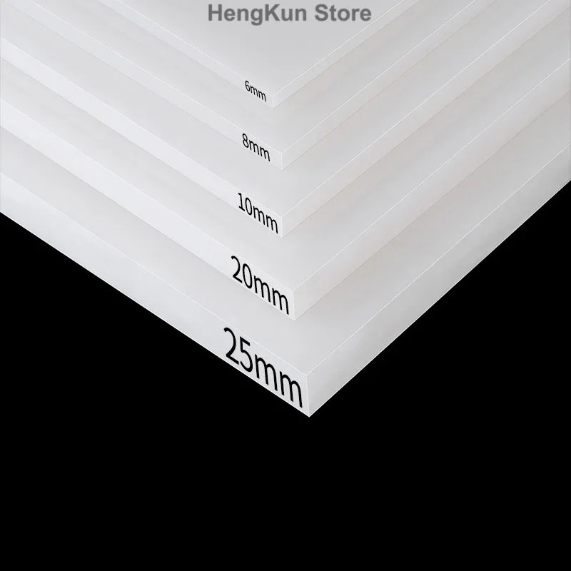 White Nylon Sheet Thickness 2mm-30mm Processing Custom Hard Plastic Block Waterproof Wear-resistant Plate