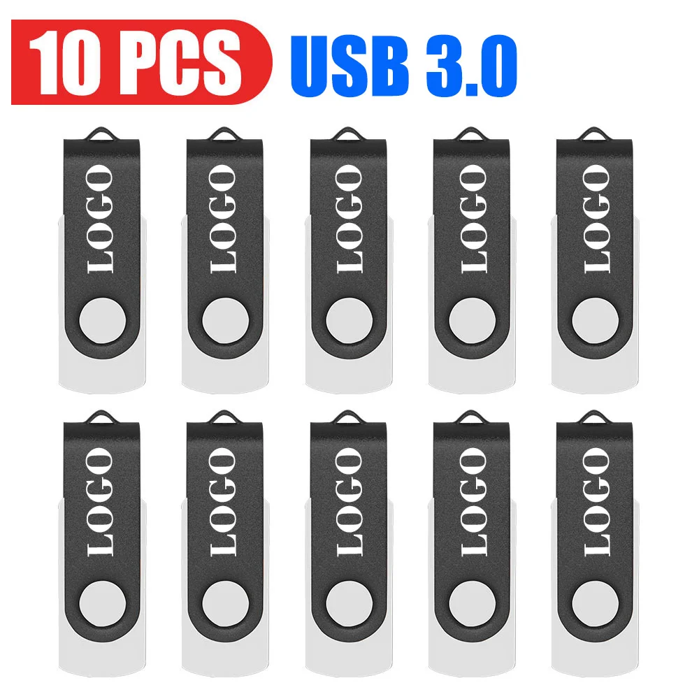 

10 шт./лот, металлический флэш-накопитель USB3.0, 128 ГБ, бесплатный индивидуальный логотип, 64 ГБ, высокоскоростной флэш-накопитель, 32 ГБ U-диск, 16 ГБ