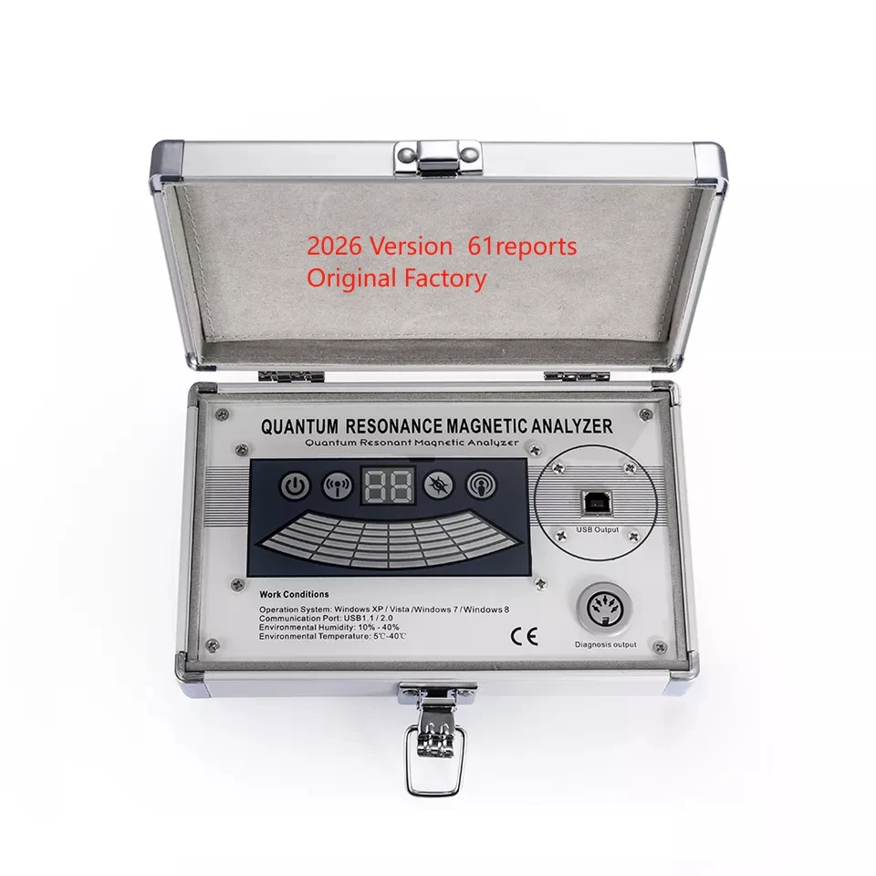 

2026 New 6.5.12 62 Reports Portuguese Quantum Magnetic Resonance Body Analyzer Health Analysis Bio Resonant Device Scanner