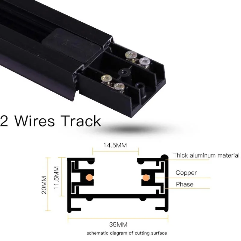 Led Track Light L-shaped Joint Box Track Light 2-wire Light Set 0.5m-1m Fast Delivery