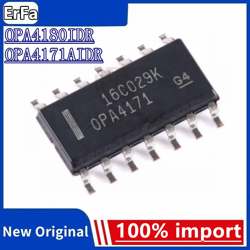 

5pcs 100% New IC OPA4180IDR OPA4180 OPA4171AIDR OPA4171 SOP-14 chip