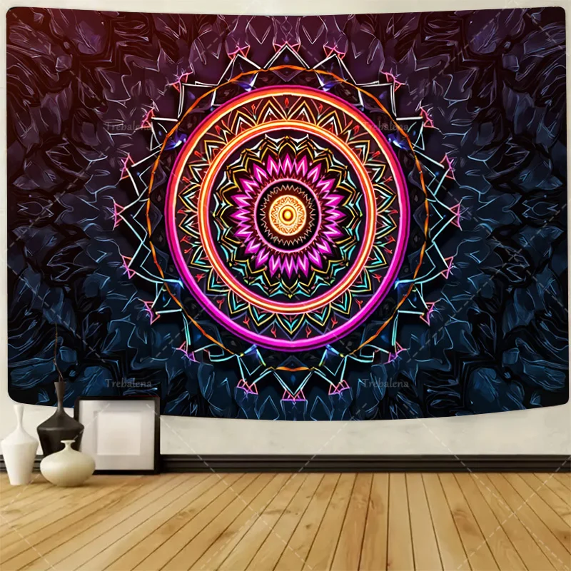 

1pc Wall Tapestry Mandala Tapestry - Boho Chic Wall Hanging for Bedroom Decor