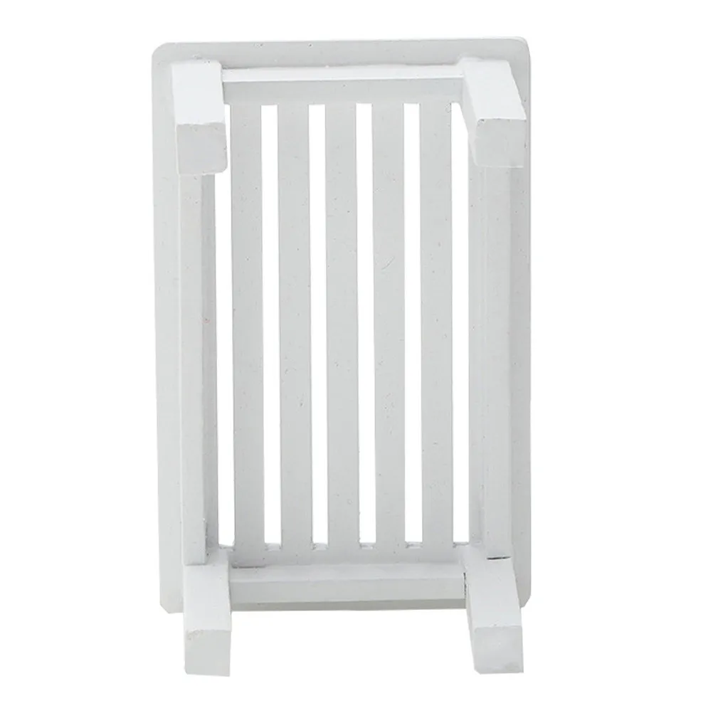 

1Pcs Wooden Tea Table Mini Furniture Ornament White Creative Simple Style Room Side Coffee Table Decorative Emulation