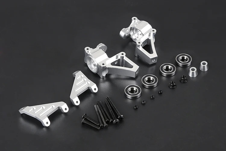 CNC อลูมิเนียมด้านหน้าฮับล้อพวงมาลัยสำหรับ HPI Baja Rovan Baja และ King Motor Baja Buggy