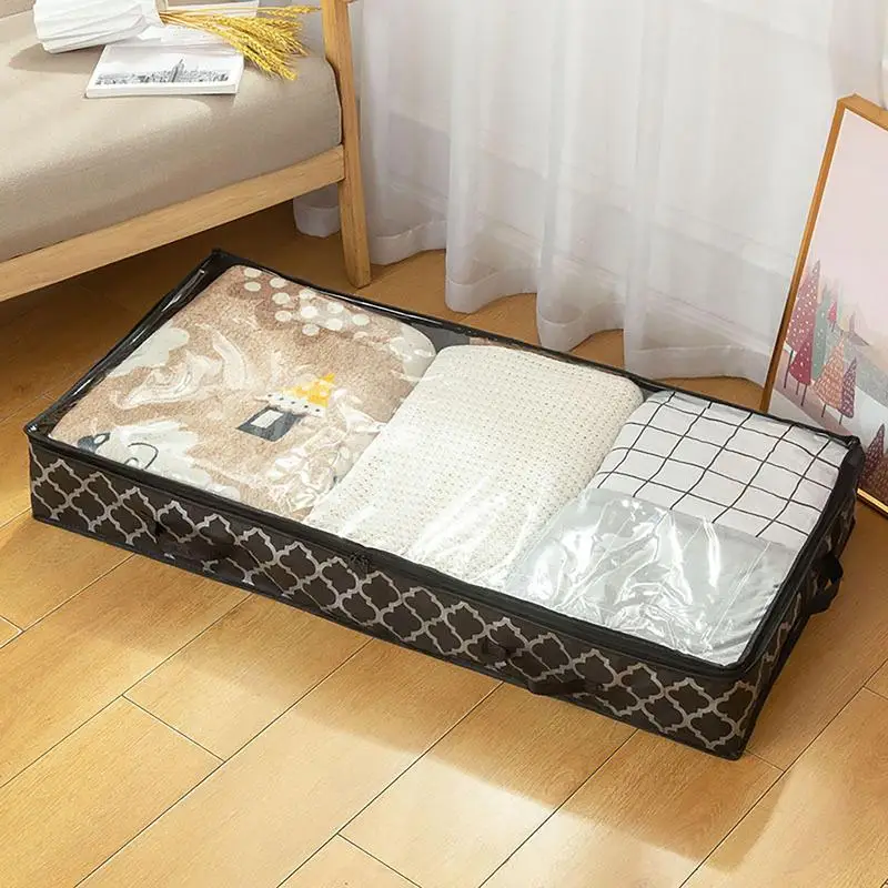 Under Bed Storage Containers Fabric Under Bed Clothes Quilt Organizing Container Dust-proof Drawer-style Storage Box