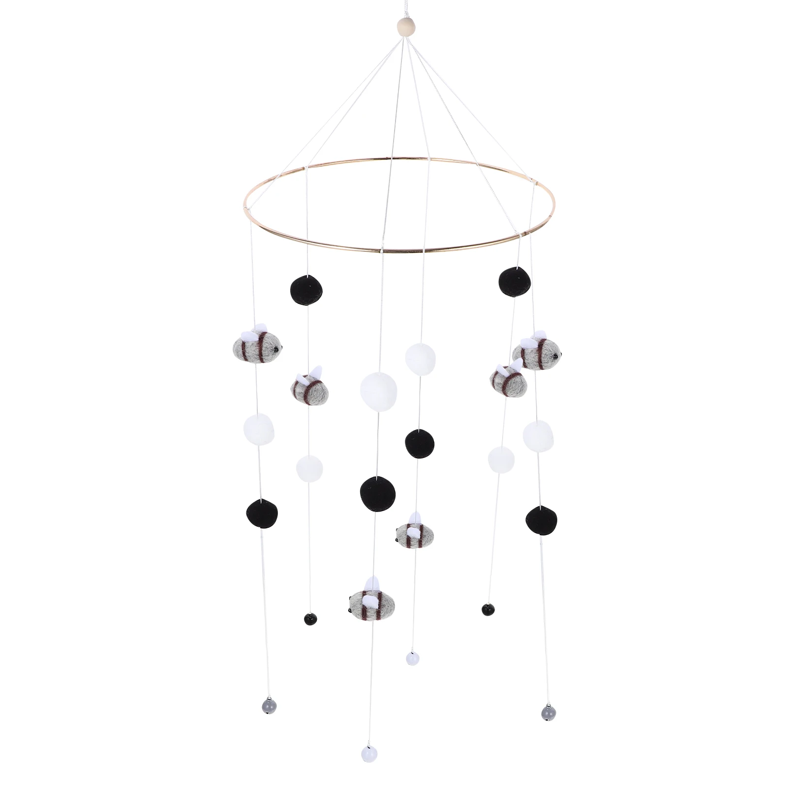Colgante de abeja, decoración para guardería, cuna móvil, carillón de viento para bebé, juguete colgante, adorno seguro para habitación infantil, accesorio para cama de cuna para recién nacido