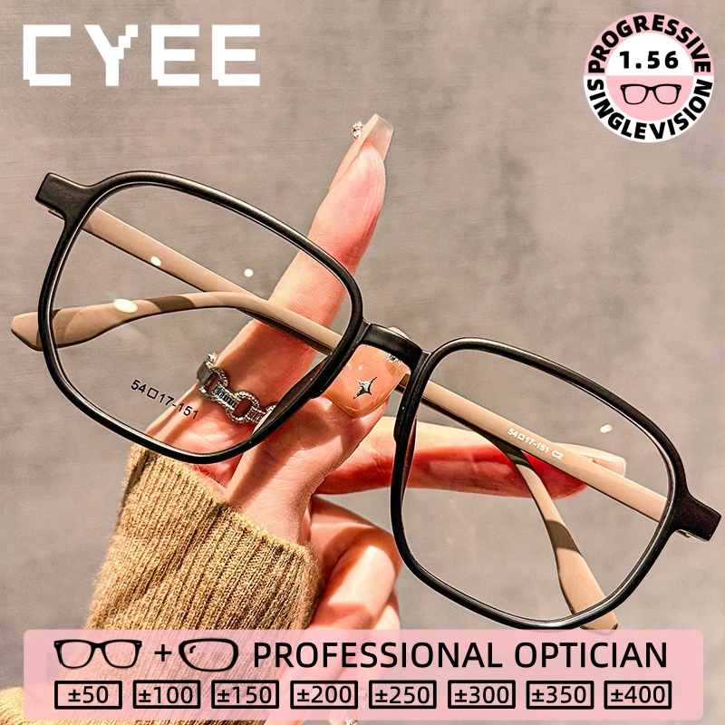 

CYEE Lightweight Design Photochromic Myopia Glasses Women HighQuality Reading Eyewear Customized Prescription Optical Eyeglasses
