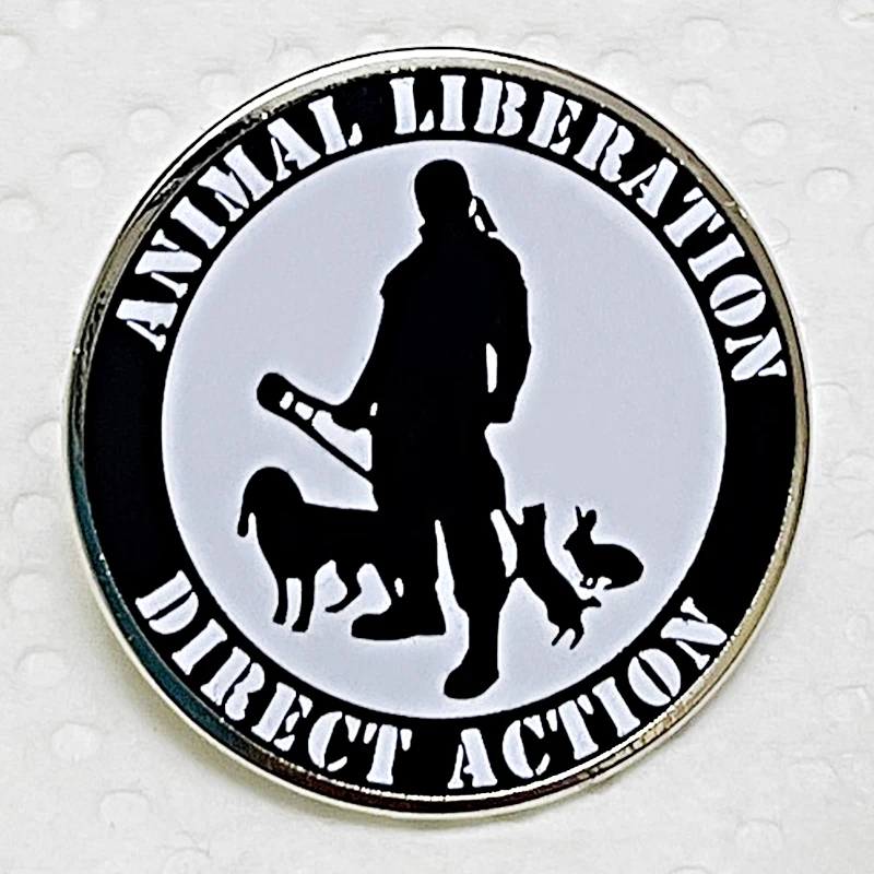 Animal liberation enamel pin metal badge brooches jewelry backpack Accessories Gifts