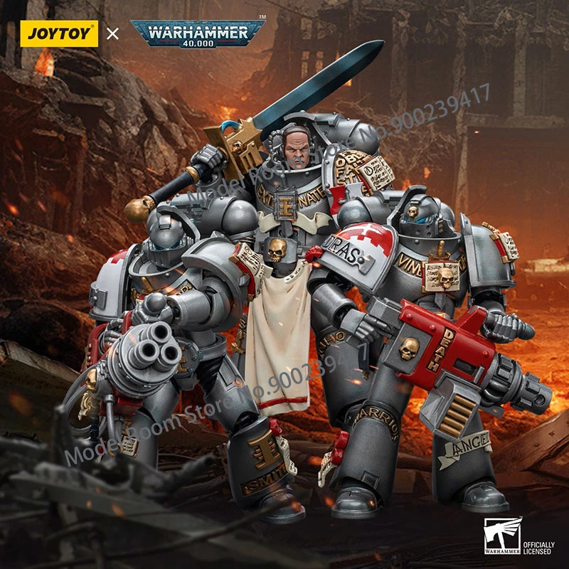 

Экшн-фигурка JOYTOY Warhammer 40K 1/18, Серый Рыцари, забастовка, отряд, Justicar psilang Psycannon, 12 см, Модель игры