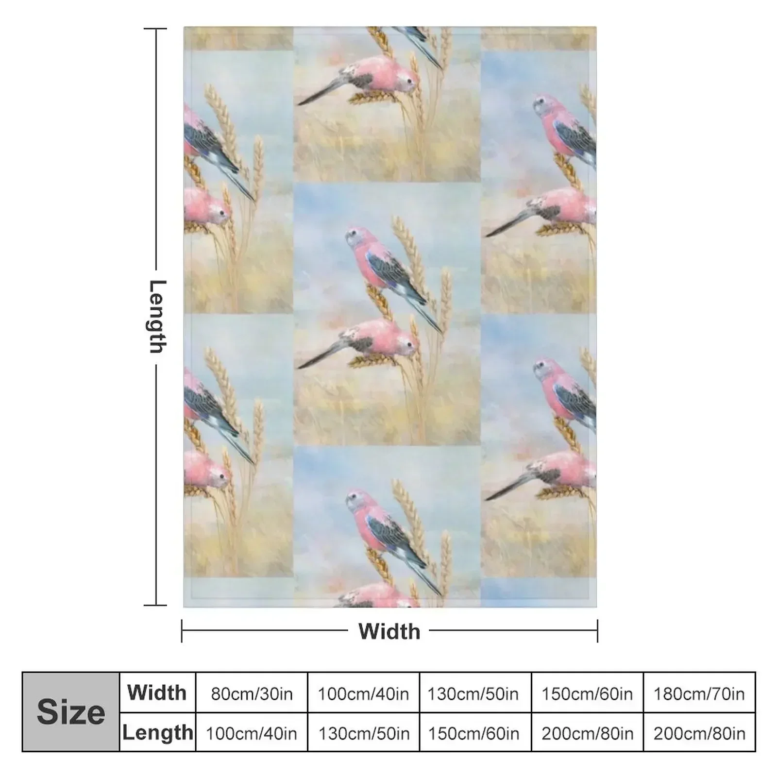 Bourkes Parrot Throw Blanket Nap blankets ands Bed manga Fashion Sofas Sofa Throw Blankets
