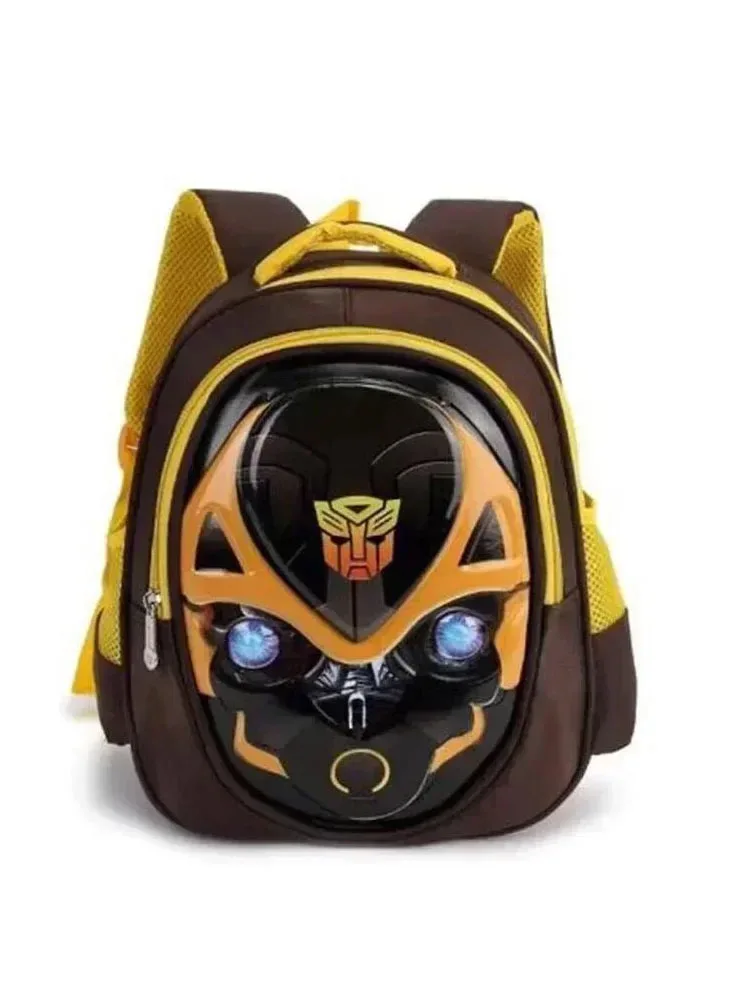 Disney Children\'s Schoolbag Captain America Teen Girl Schoolbag Iron Man Bumblebee Pattern Marvel Hero Schoolbag Boy Gift