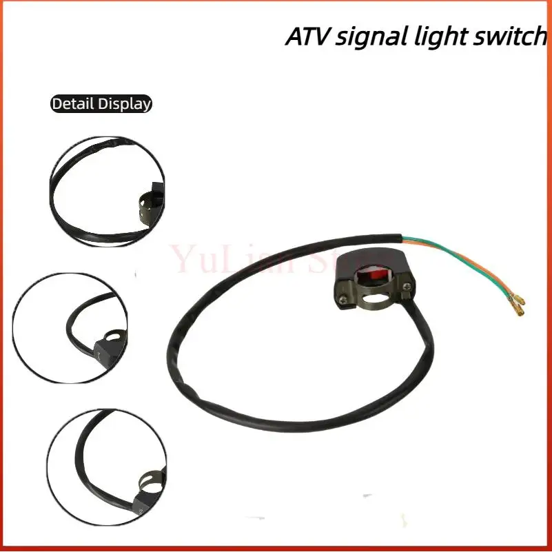 

12V 7/8" Universal Motorcycle On/Off Switch Waterproof Motorcycle Scooter Second-line Headlight Handlebar Switch Moto Accessorie