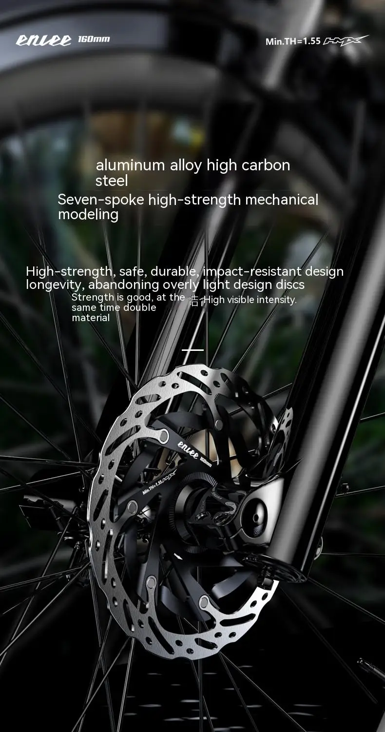 Enlee 140mm 160mm Rennrad Scheiben bremse ultraleichte RT-RX Mittels chloss Fahrrads ch eiben rotor starke Wärme ableitung schwimmender Rotor – Detail 6