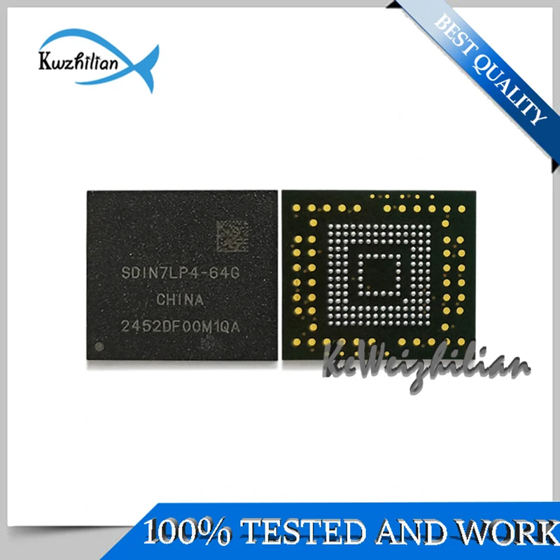 SDIN7LP4-64G SDIN7DU2-64G SDIN7DP4-64G SDIN8DE4-64G 64GB EMMC 153FBGA Second and tested OK Memory chip Flash particles IC