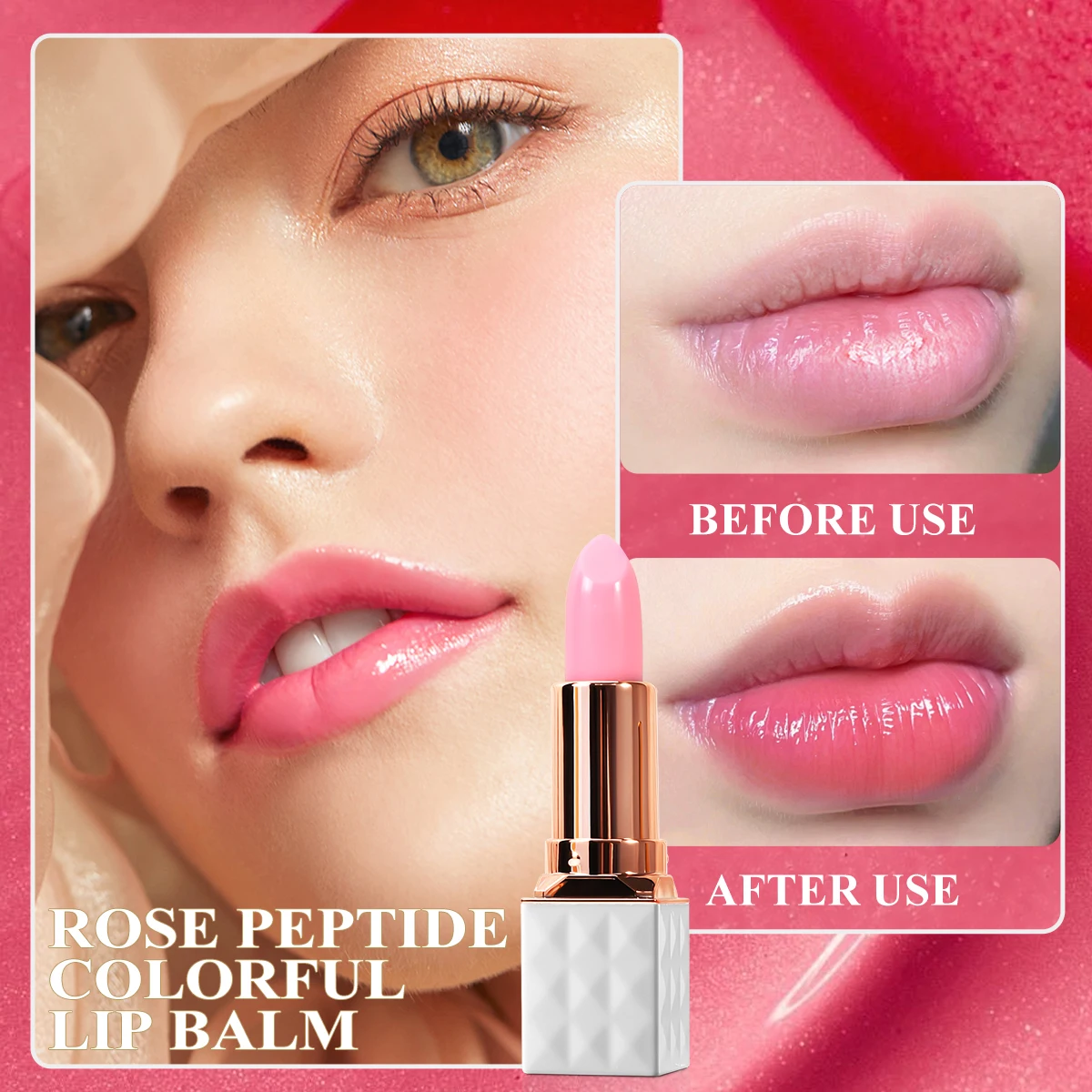 OEDO Color Change Lip Balm Nourishing Long-lasting Moisturizing Antifreeze Anti-chapped Reducing Lip Wrinkles Remove Dead Skin