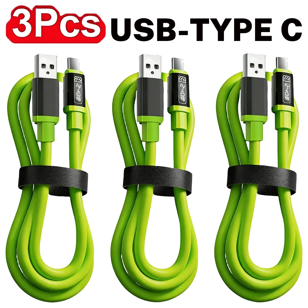 3er-Set 240W USB-C-auf-C-Datenkabel PD Schnellladekabel für iPhone 16 17 Samsung Xiaomi Smartphone 0,3m/1m/1,5m/2m Typ-C-Kabel