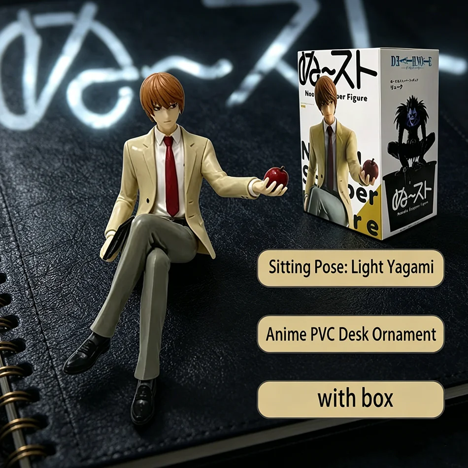 16cm Death Note Anime Yagami Light / L / Ryuuk Actionfigur Statue Figurinen PVC Sammlerstück Skulptur Modell Spielzeug Weihnachtsgeschenke