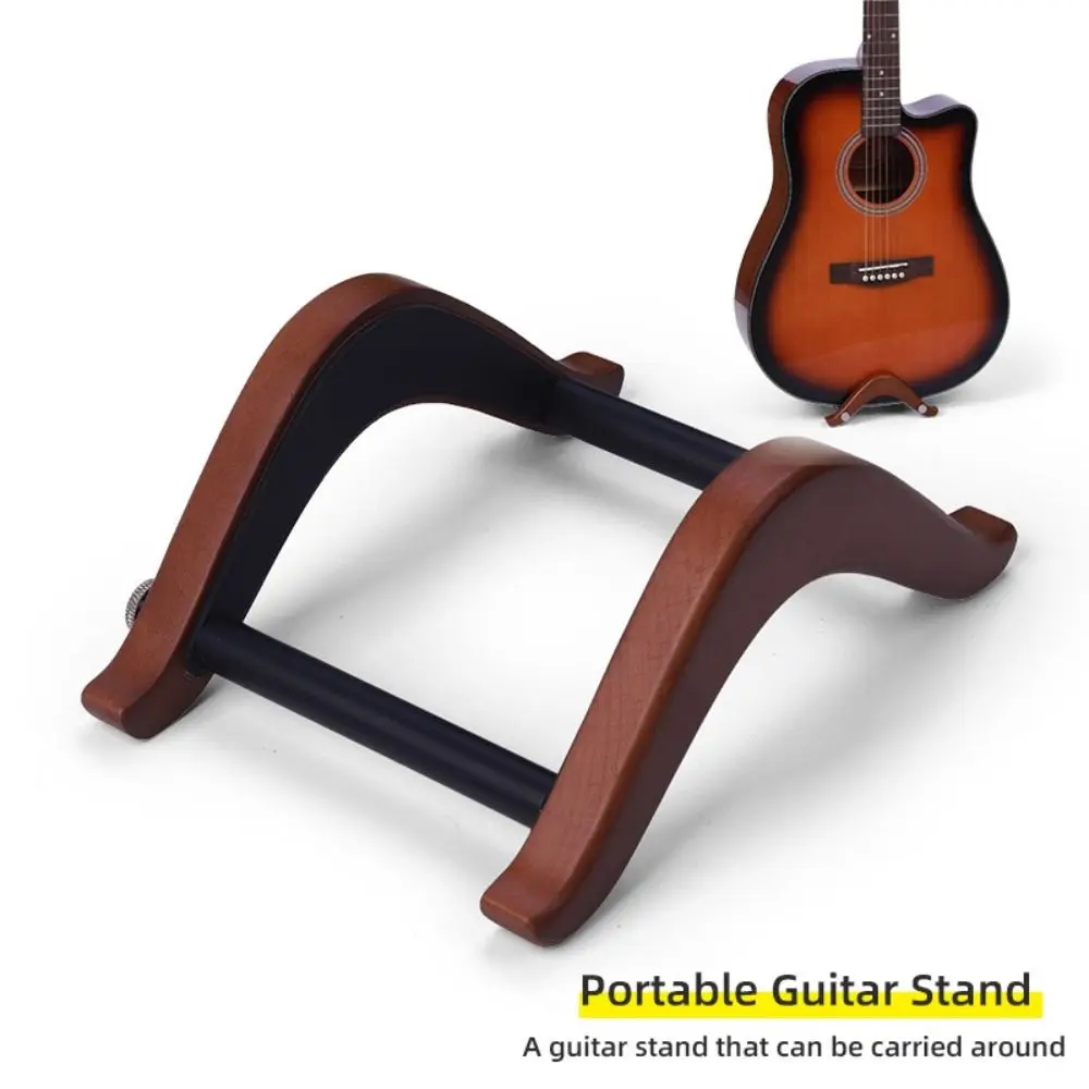

Wooden Guitar Display Holder Stable Adjustable Width Guitar Support Stand Protection Non Slip Ukuleles Bracket Universal