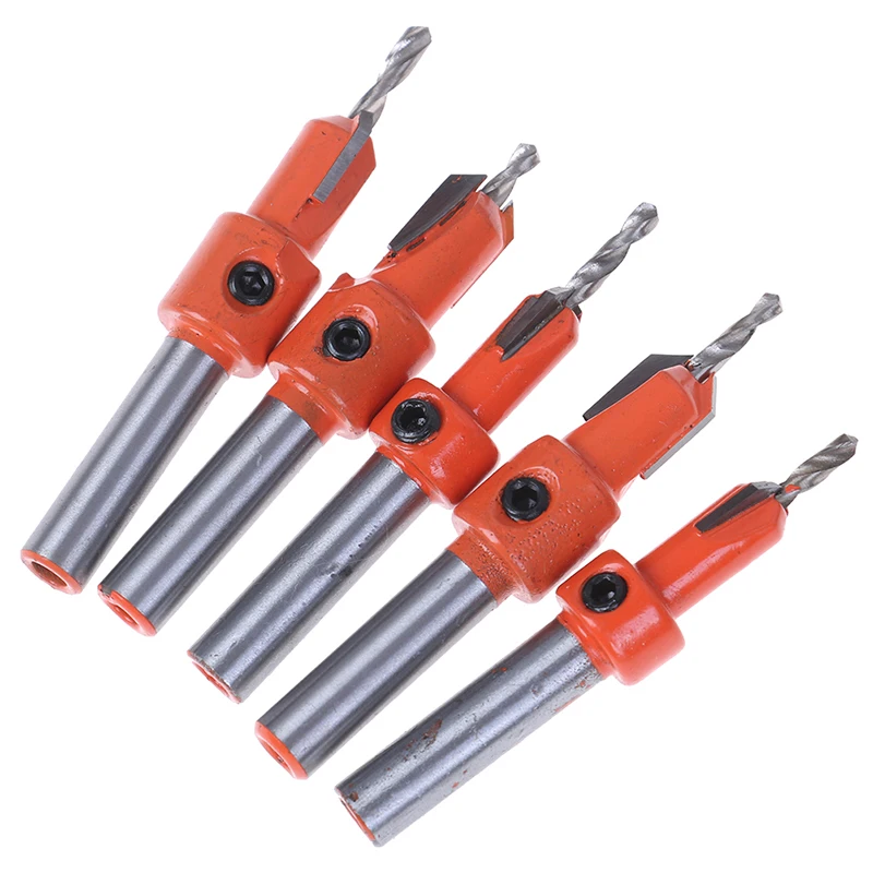 HSS Countersink เจาะบิตงานไม้สกรู Chamfering ไม้เจาะรูบิตคุณภาพสูง