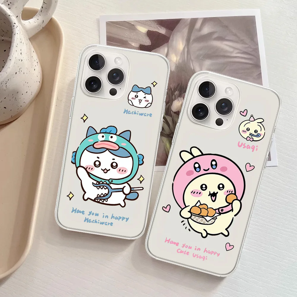 Couple Cute Headgear Jiyi K-Kawaii Cartoon U-Usages For Samsung Galaxy S23 S22 S21 S20 Plus Lite Ultra Transparent Shell