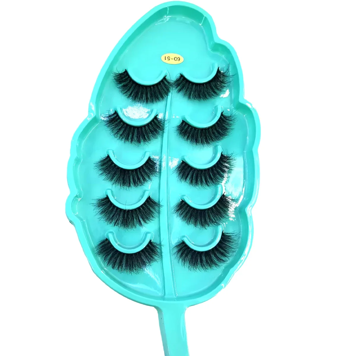 AMSDCN 5 pairs of fluffy natural false eyelashes, lightweight and reusable makeup eyelashes, beginner friendly
