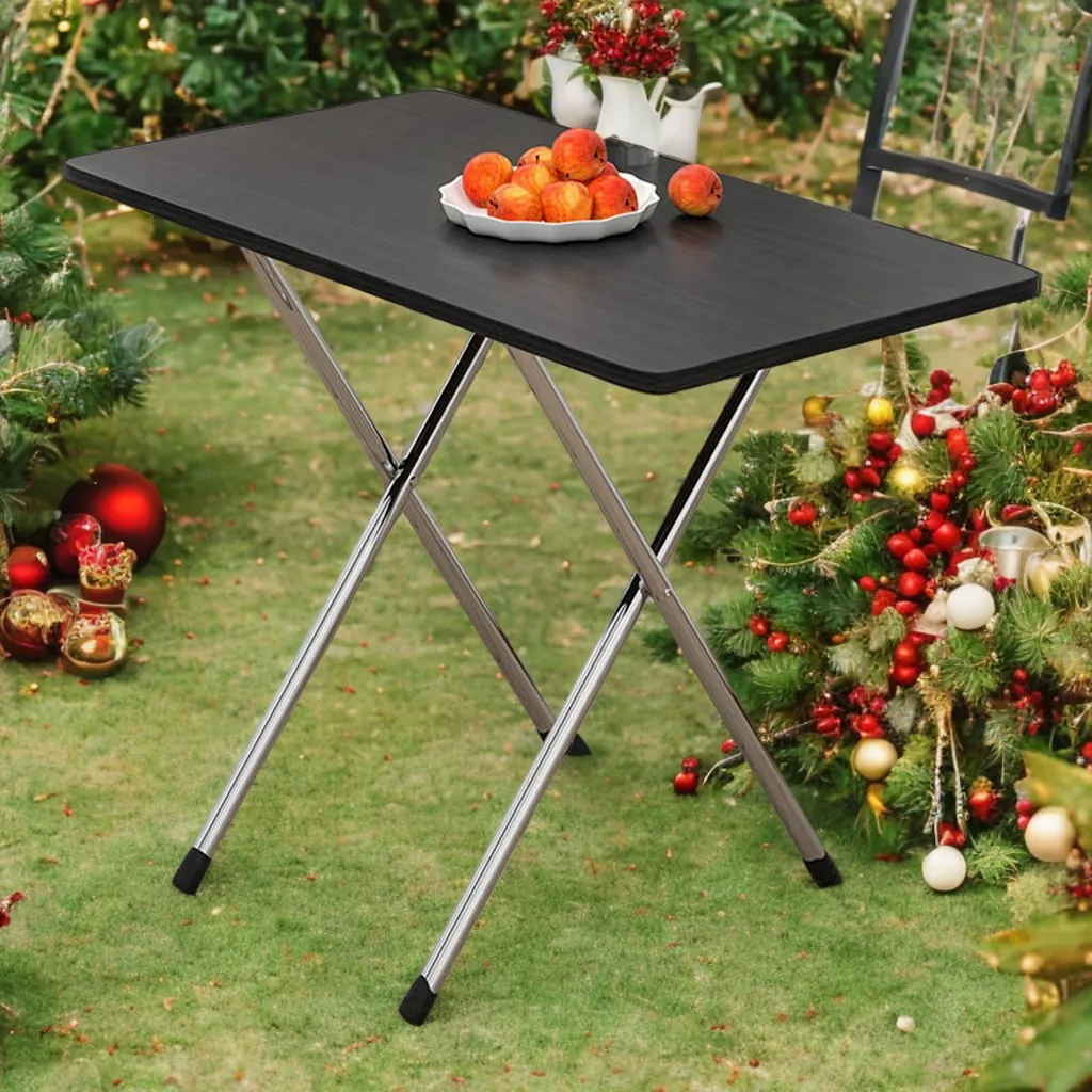 Portable Garden Table Foldable Wooden Dining Table For Afternoon Tea Ultralight Christmas Outdoor Camping BBQ Picnic Table