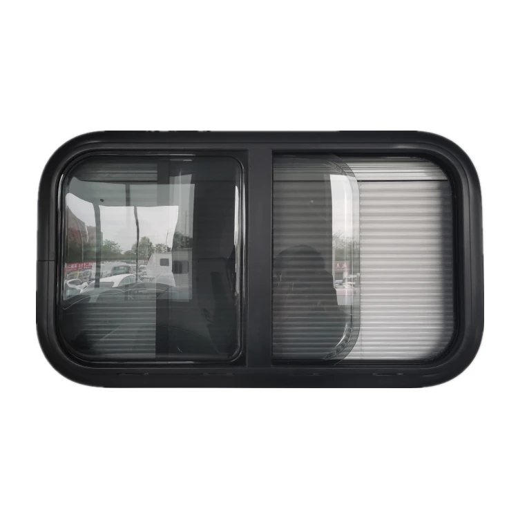 RV Sliding Window With Aluminum Alloy Frame And Double Layer Acrylic Glass For Motorhome Caravan