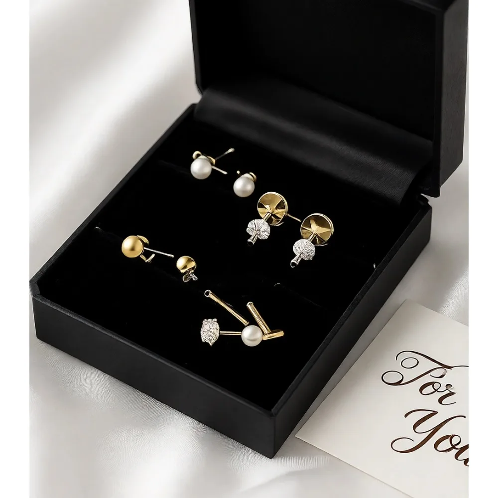 

Гипоаллергенные серьги-гвоздики с плоской задней частью, набор из 3 пар, 16G 18G, из хирургической стали, золотые, для пирсинга хеликса, трагуса, конча, медузы