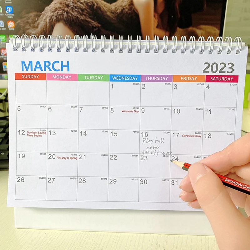 Kalender meja 2023 Top 12 bulan perencana bulanan 2023 kalender Memo meja jadwal harian Agenda kantor