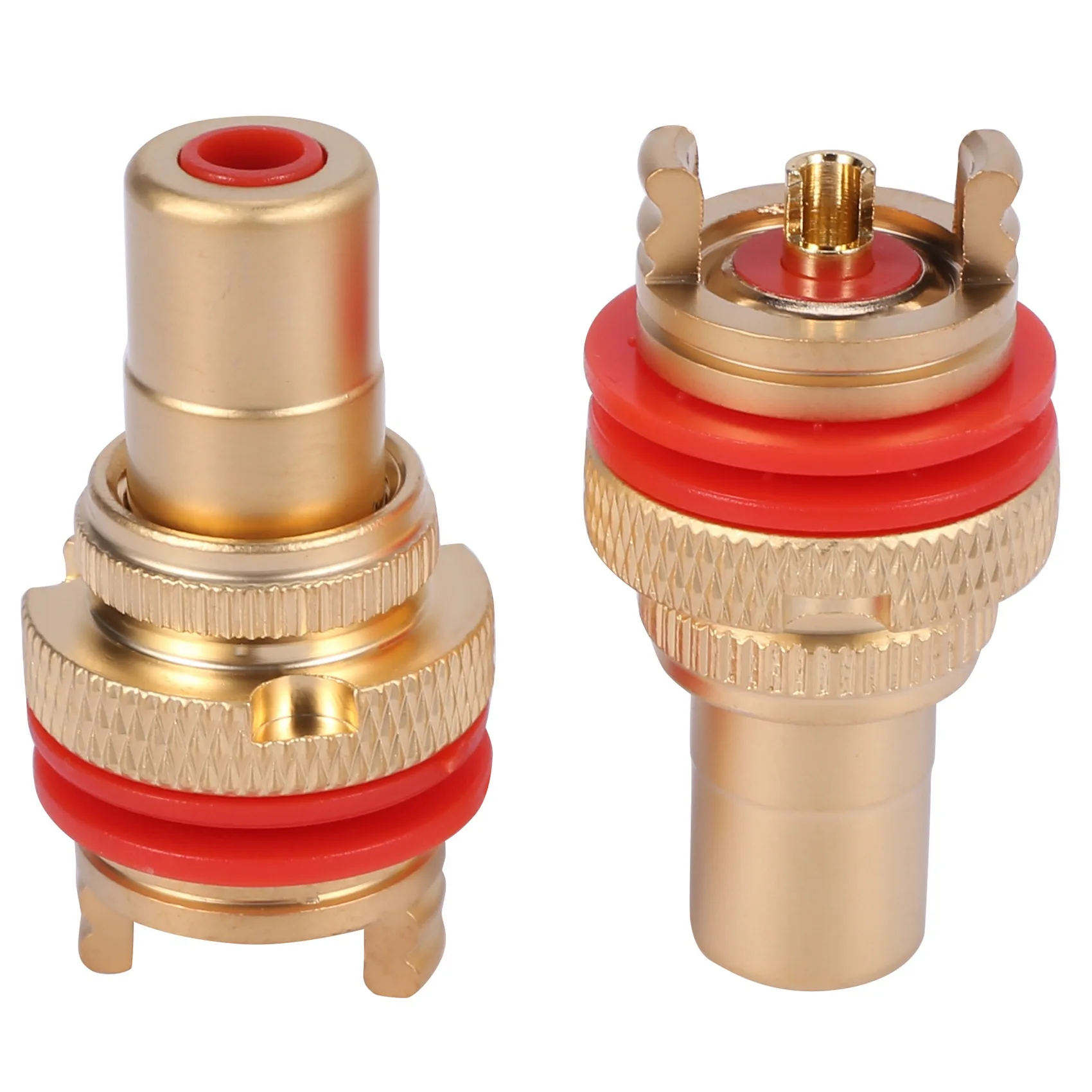 WHQT 8 шт. красный + белый RCA гнездовой разъем шасси высокого качества RCA CMC гнездовой разъем фонокорректор медный усилитель HiFi