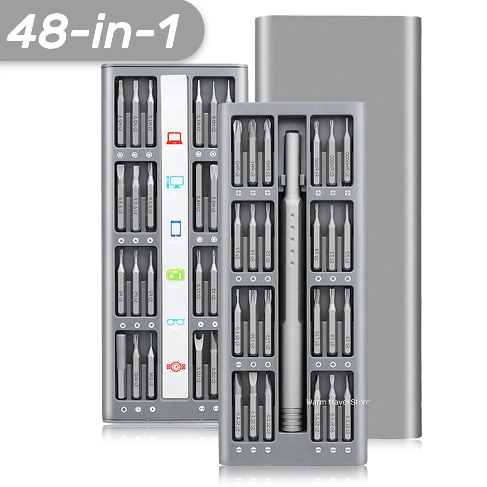 

Magnetic 48 in 1 Screwdriver Set Precision Screwdriver Kit Electronic Repair Tool Set for Laptop Phone Computer Xbox