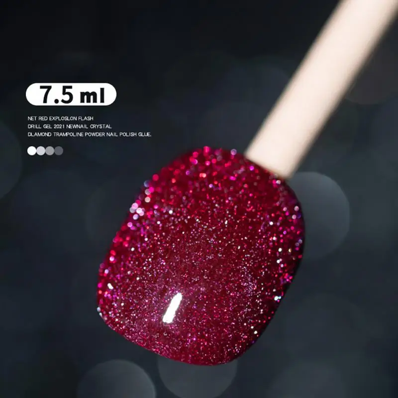 Mais recente verniz semipermanente com glitter 10ml esmalte em gel quebrado uv led semi-permanente esmalte gellac