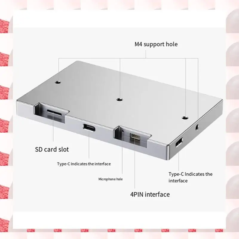 

7-дюймовый IPS-дисплей USB-шасси Вторичный экран RGB Атмосфера Экран 800X480 с функцией звукоснимателя Черный Простота в использовании