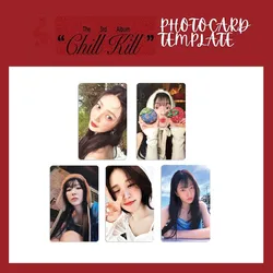 5Pcs/Set Kpop Irene Seulgi Wendy Chill Kill Album Photocards Joye Yeri Cute Fashion Selfie Lomo Cards Fans Birthday Collection