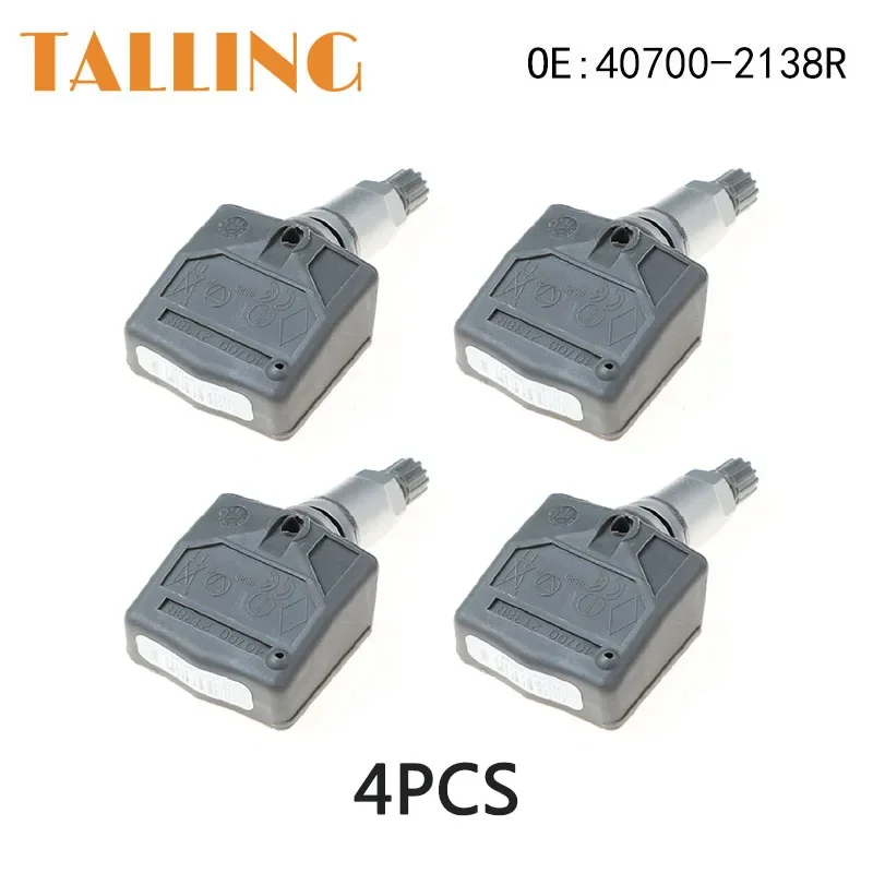 

40700-2138R 4 шт. датчик давления в шинах TPMS для Renault Laguna II Hatchback 2002-2007 433 МГц 407002138 R40700 2138R