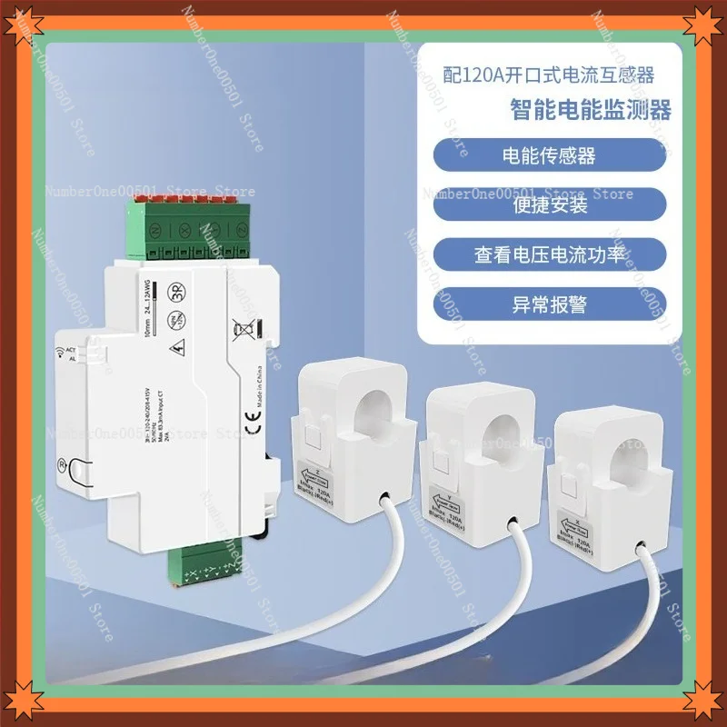 Wifi Intelligent Power Detection Statistical Current Transformer Power Monitor