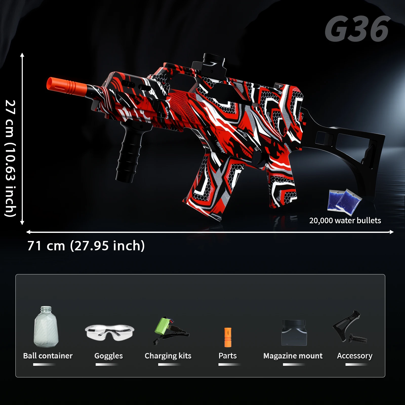 ปืนเจลไฟฟ้า, แว่นตาและโหมดคู่, ของเล่นเป็นมิตรกับสิ่งแวดล้อมสำหรับการต่อสู้เป็นทีม (อายุ 14 ปีขึ้นไป)