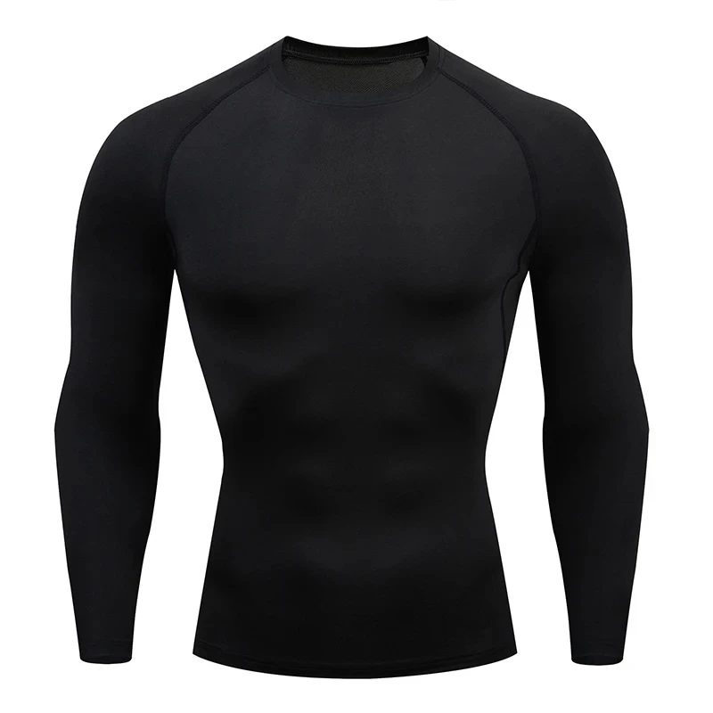 Running T-shirt Men Compression Fitness Tight Long Sleeve Sport Shirts Training Jogging Tops Gym Sportswear Dry Fit Rashgard