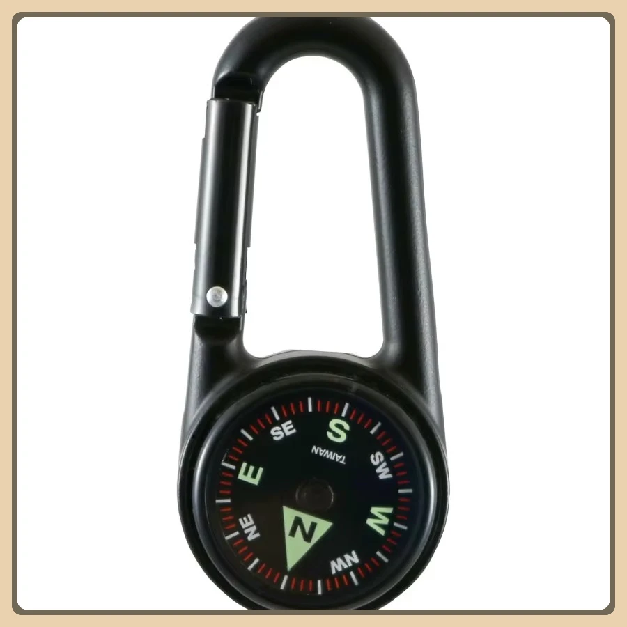 بوصلة ملاحة خارجية مع ضوء LED، متينة للمشي لمسافات طويلة في حالات الطوارئ