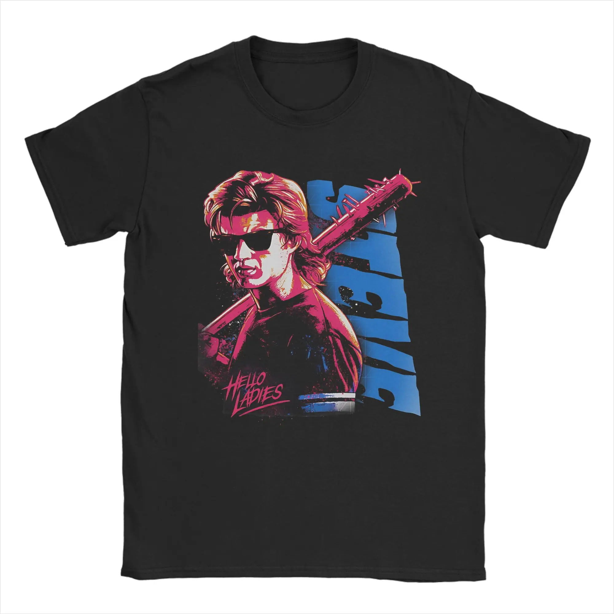 

Steve Harringtons Splatter Punk Hello женские футболки для мужчин Harajuku узор футболка с коротким рукавом уличный стиль одежда