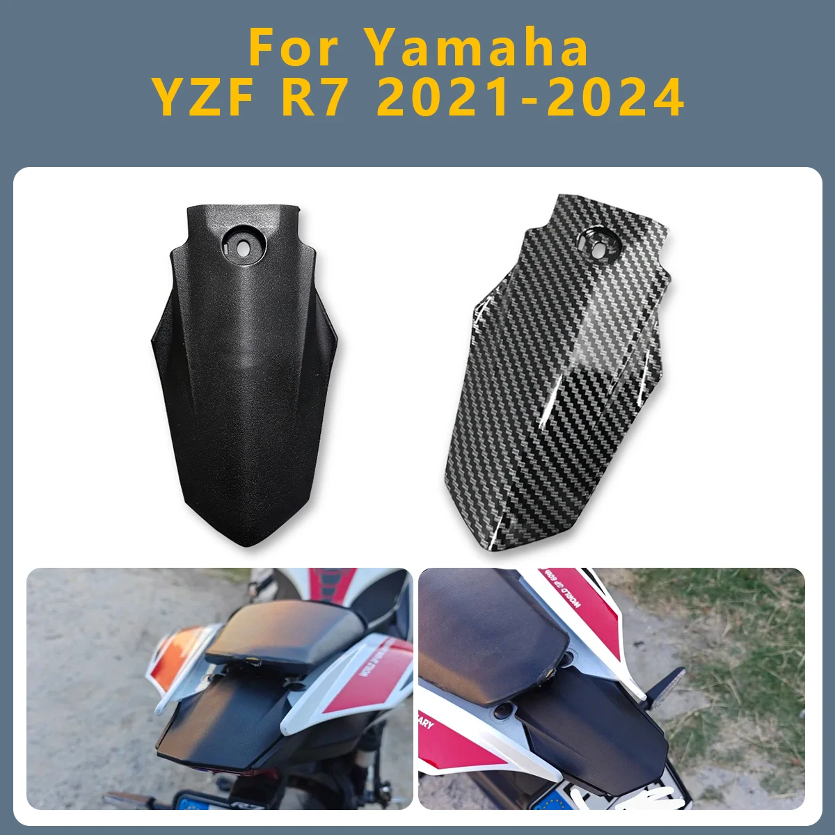 

Motorcycle Rear Fairing Upper Seat Tail Light Cover Cowling Panel Accessories set For YAMAHA YZF R7 YZF-R7 YZFR7 2021-2024