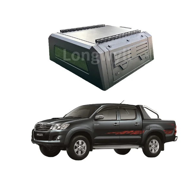 

Anti-Dust Hardtop Canopy for Toyota Hilux Vigo Aluminum Waterproof Smartcap Truck Topper with Roof Racks