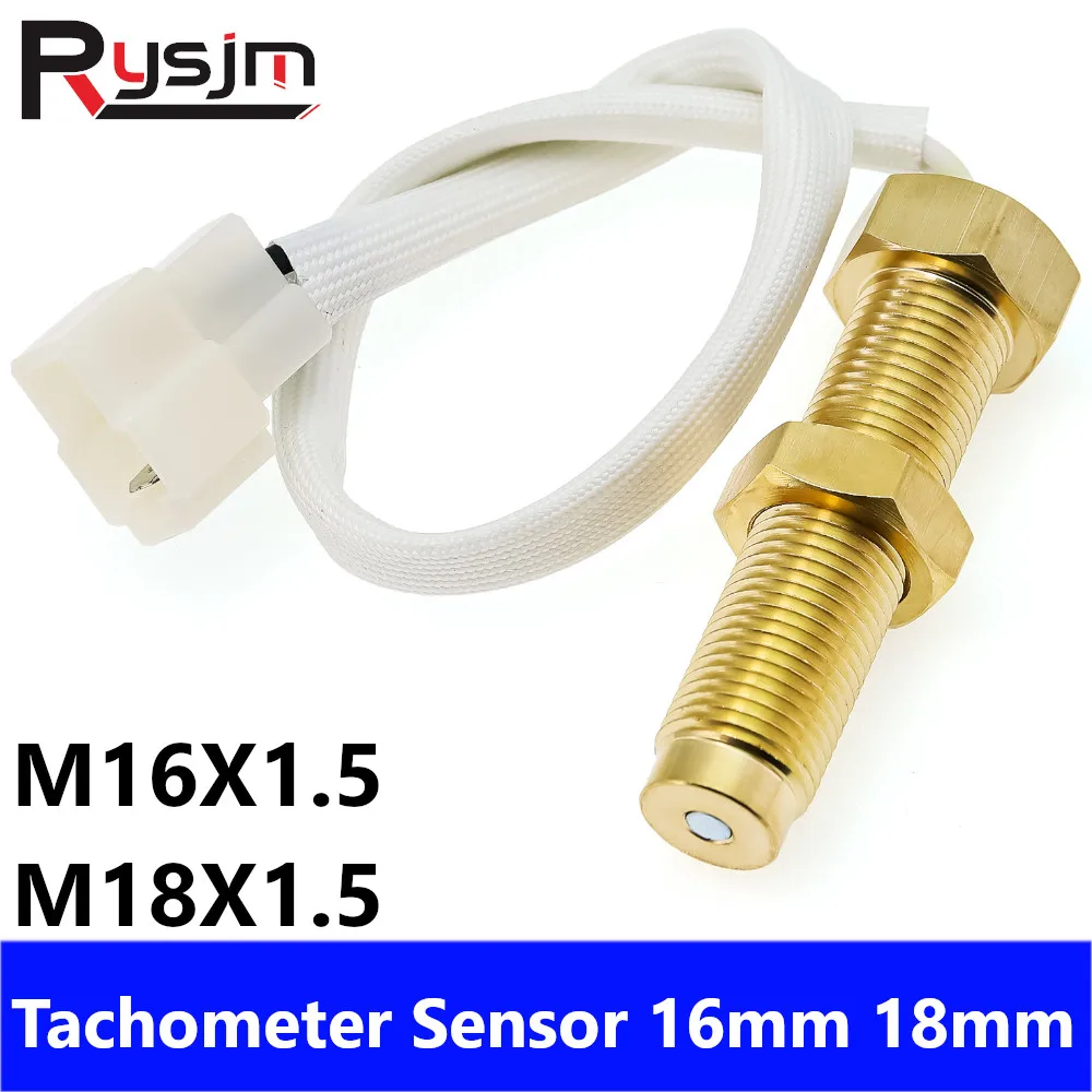 HD Marine Boat Car RPM Meter Sensor Diesel Gasoline Inboard Outboard Tachometer Sensor M16 M18 For Car Truck Boat Tacho Gauge